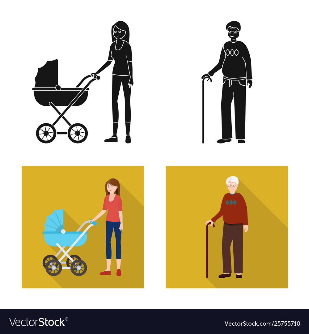 Isolated object character and avatar logo set