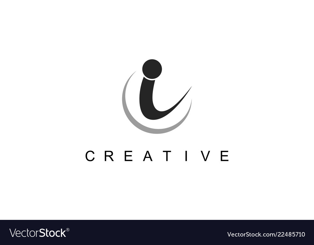 Letter i logo Royalty Free Vector Image - VectorStock