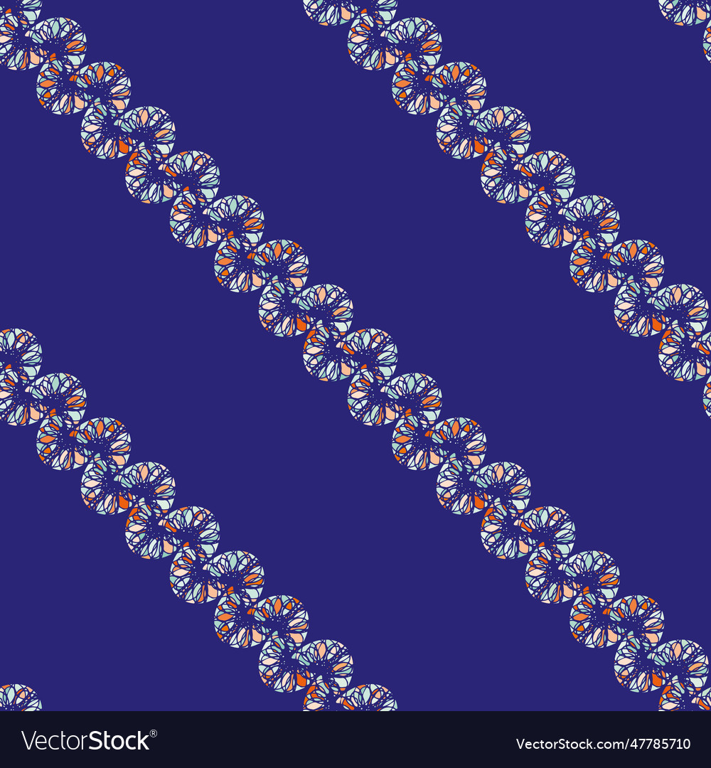 Mosaic chainlink pattern background vector image Mosaic chainlink pattern background