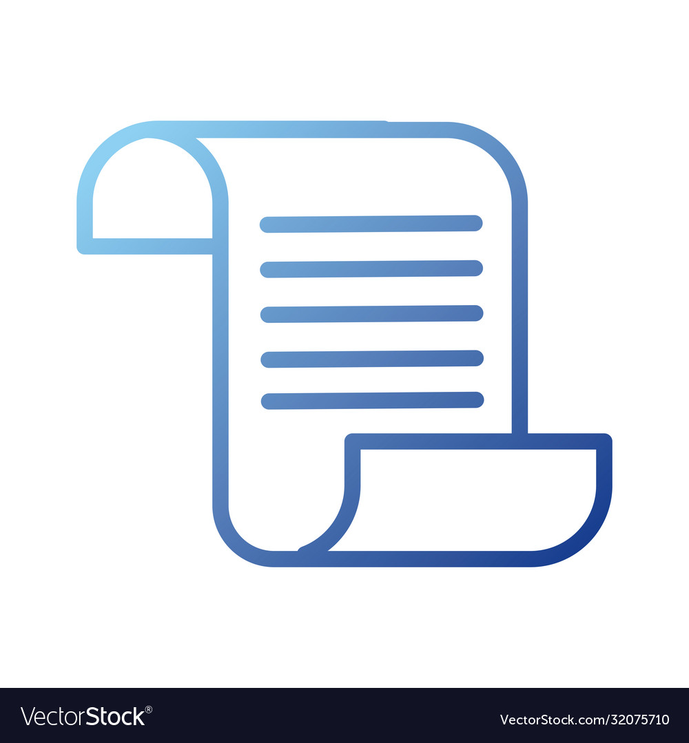 Paper document gradient style icon