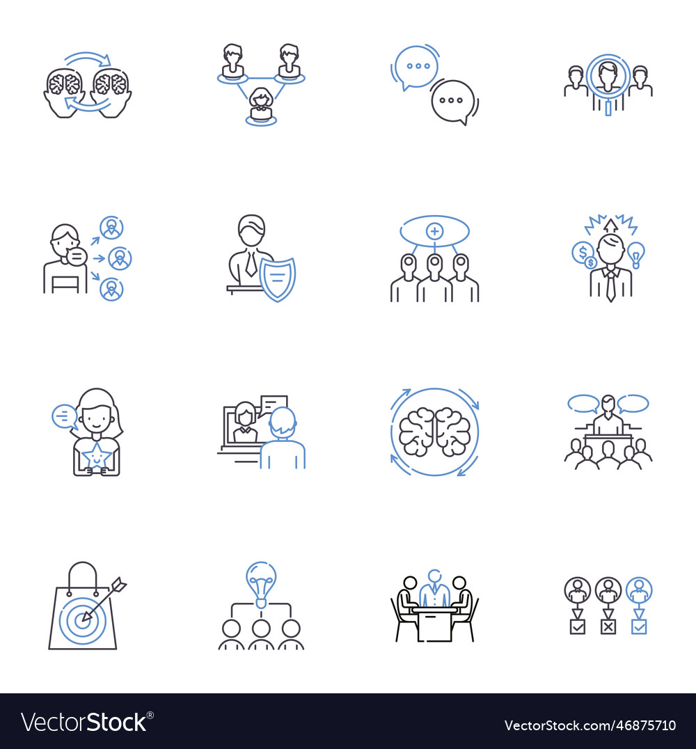 Performance line icons collection stamina
