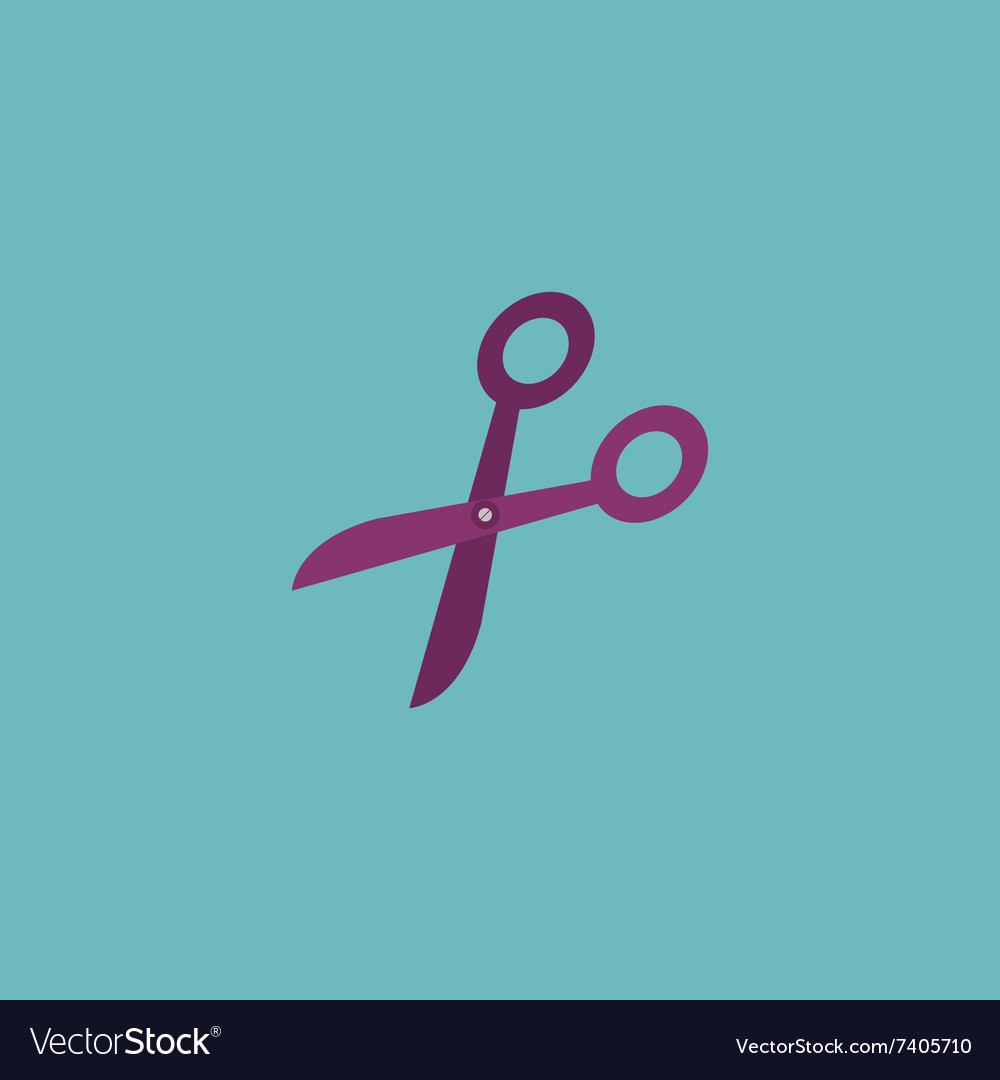 Retro scissors icon