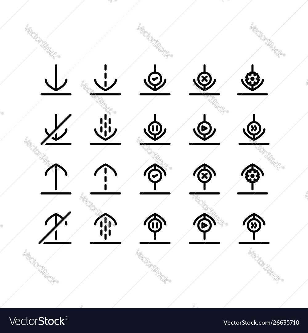 Set download upload icon for user interface