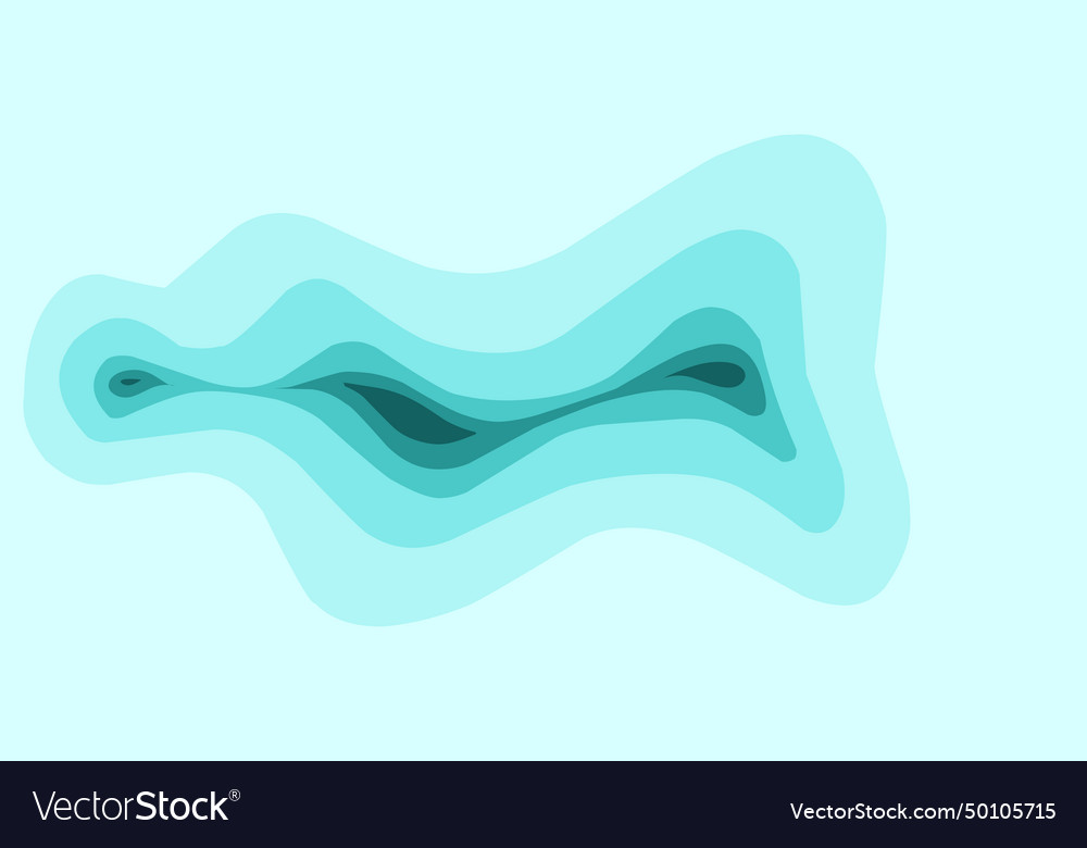 Abstract background of a blue wave layer shape