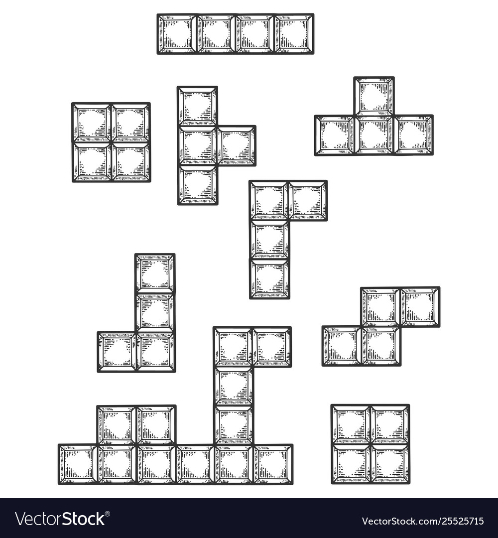 Falling Blocks Scratch Board Puzzle