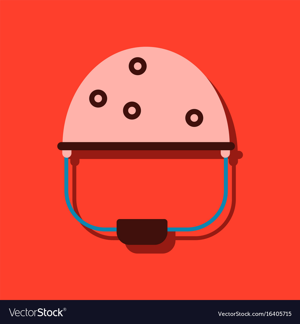 Flat icon design collection helmet with bullet
