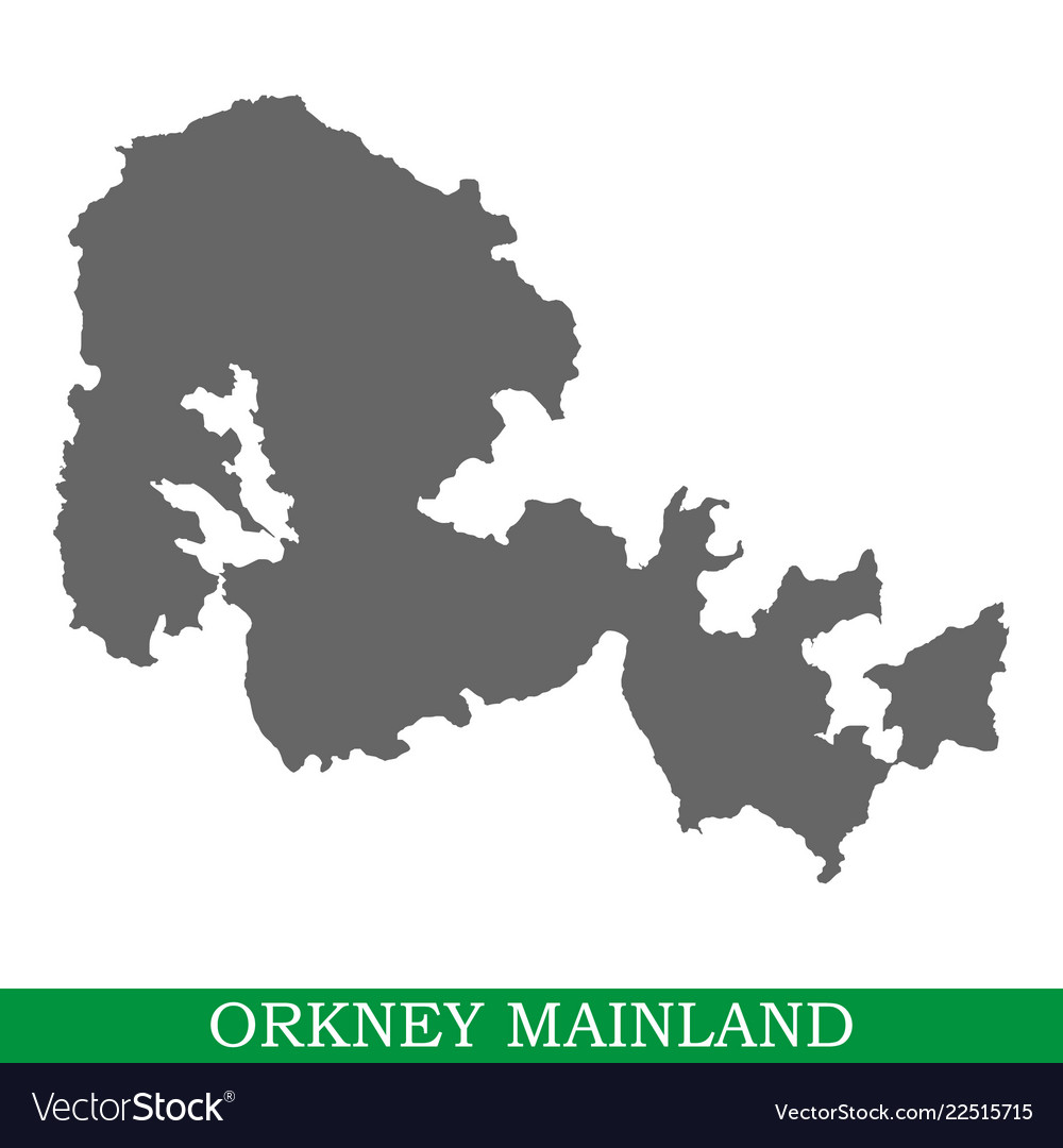 High quality map of island