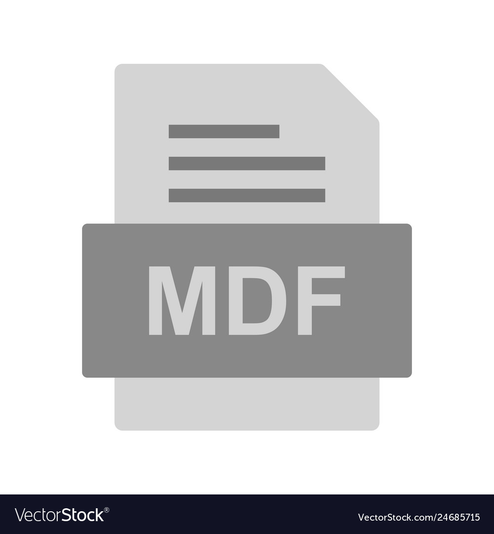 Mdf file document icon