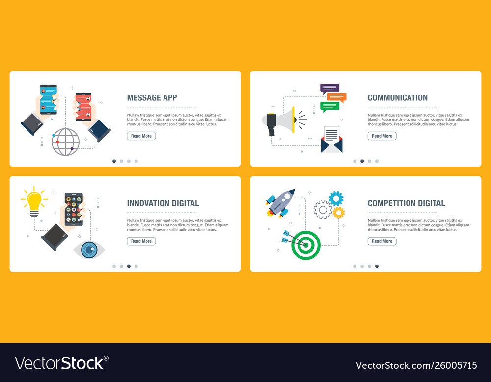 Message app communication innovation digital vector image Message app communication innovation digital