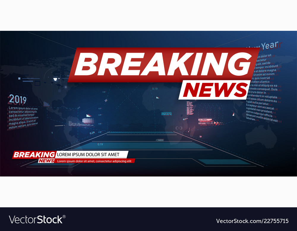 Modern Futuristic Template For News On Background Vector Image