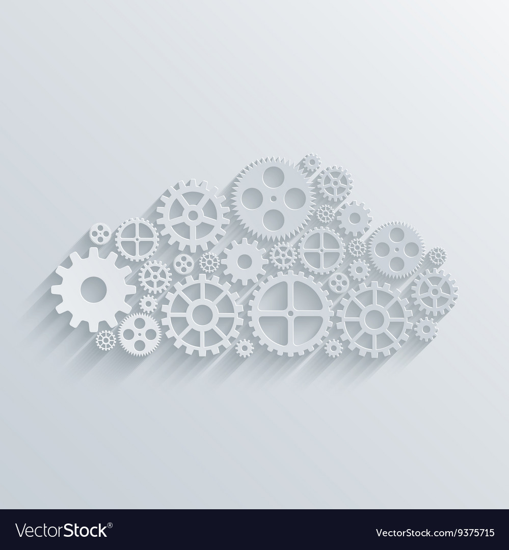 Modern mechanism computing cloud concept