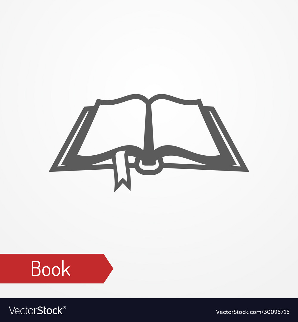 Old open book Royalty Free Vector Image - VectorStock