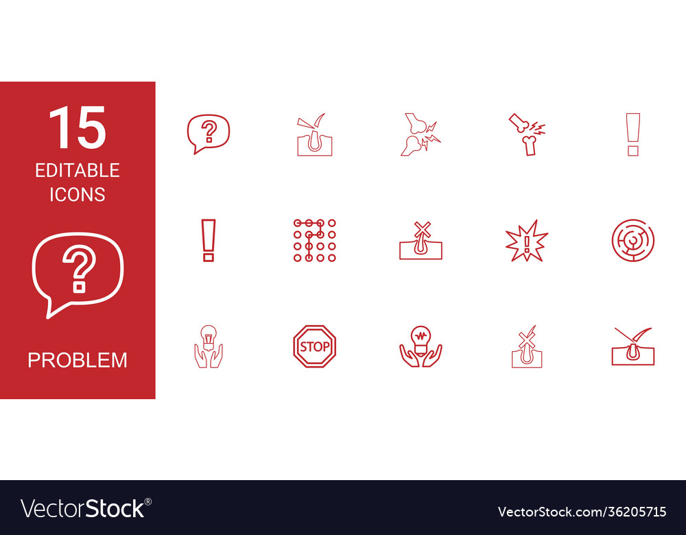 Problem icons