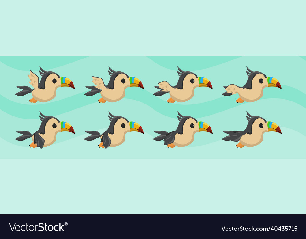 2D Duck Bird Flying Animation Sprite-sheet In Stock Photo, 42% OFF