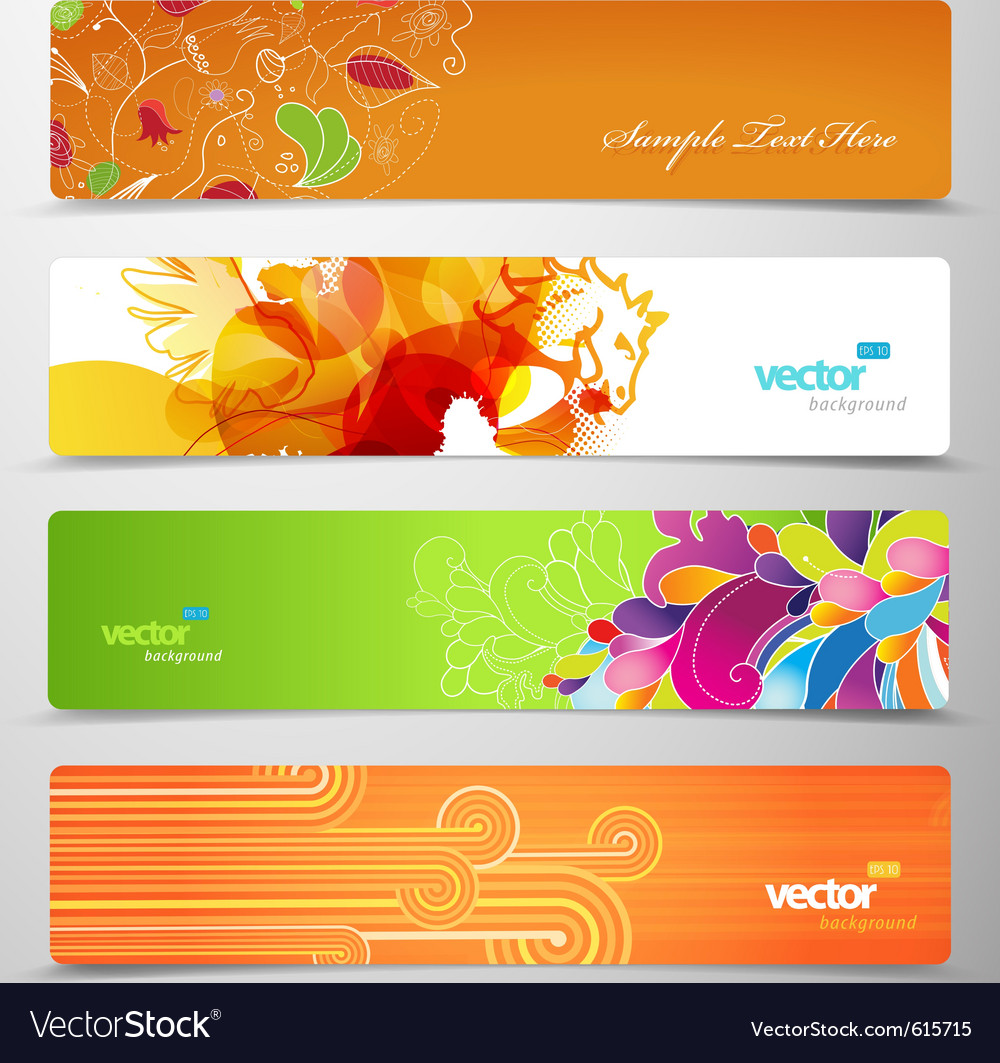 Web headers Royalty Free Vector Image - VectorStock