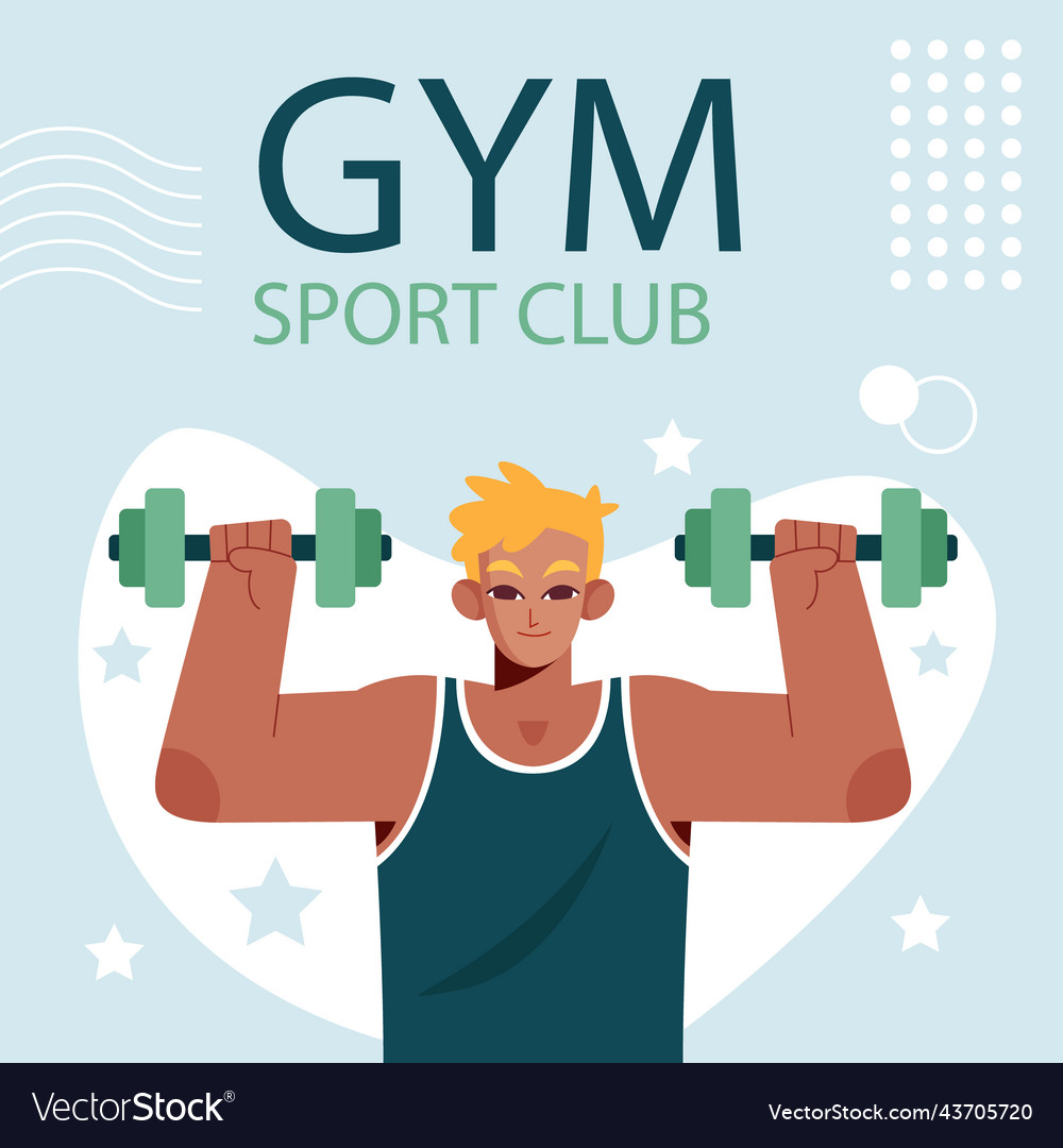Flat posts set for gym and exercise