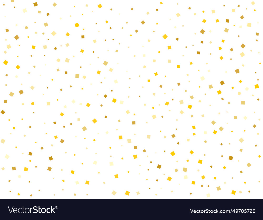 Gender neutral gold square confetti