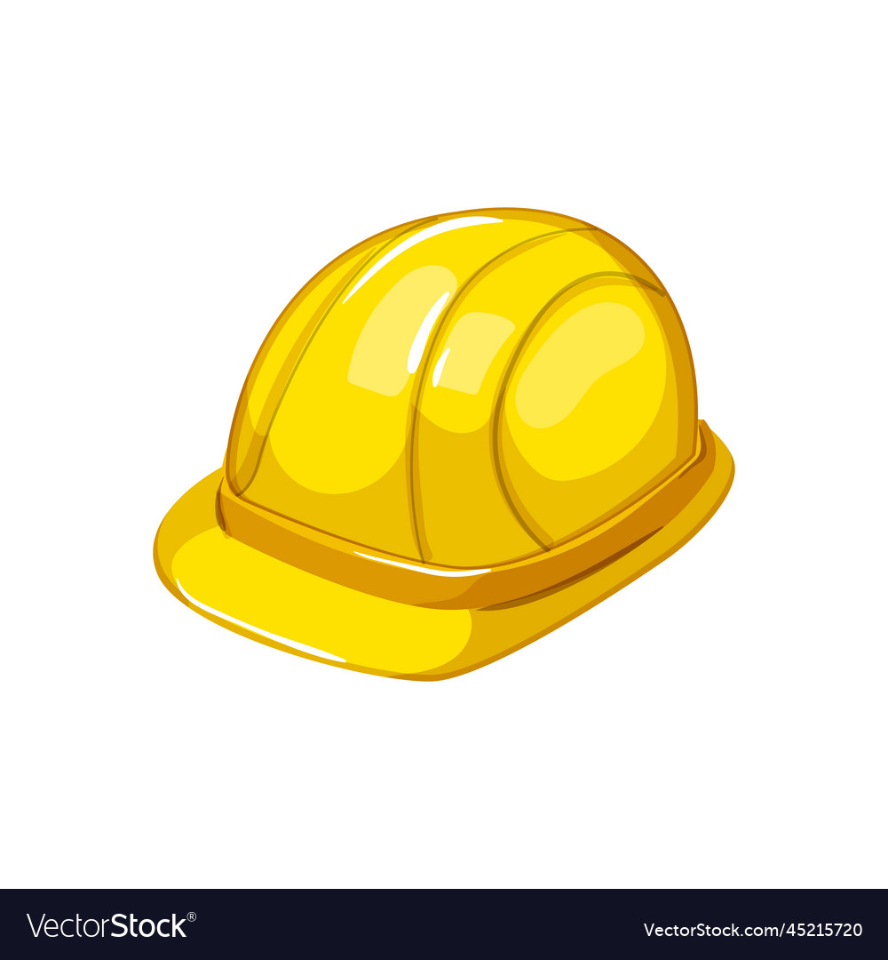 Industry helmet builder cartoon Royalty Free Vector Image