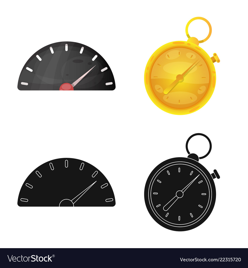 Isolated object of car and rally sign collection vector image Isolated object of car and rally sign collection