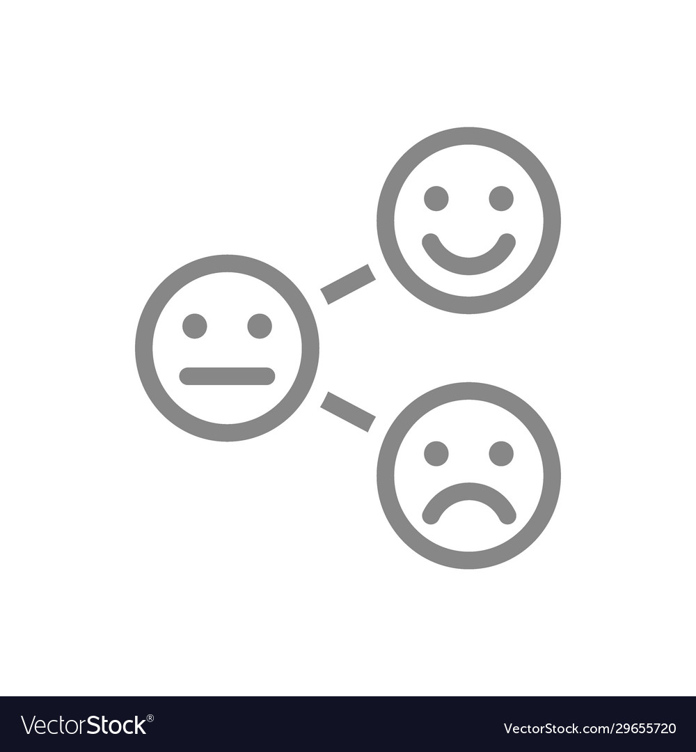Level satisfaction line icon range to assess