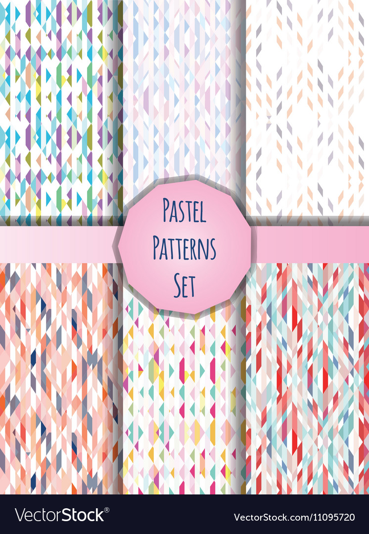 Pastel patterns set