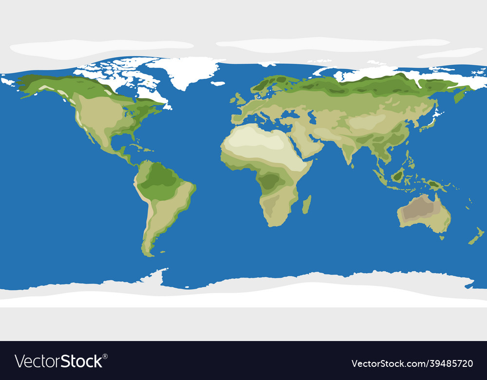 Top view of world map background