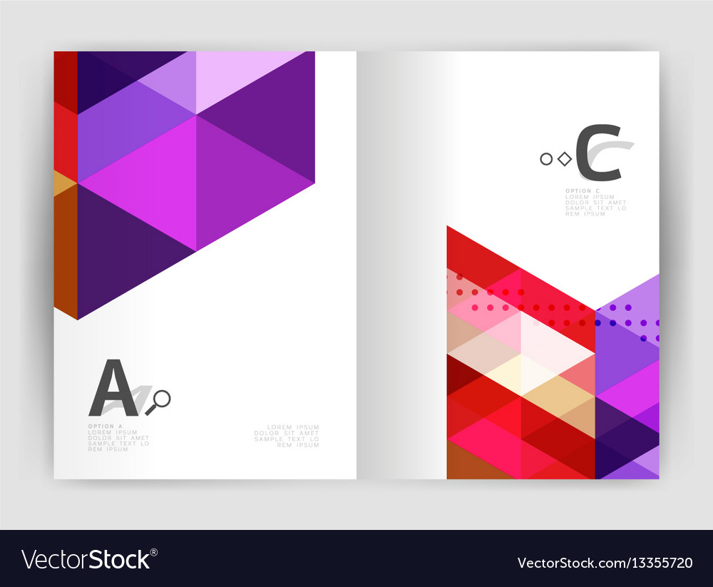 Triangle print template