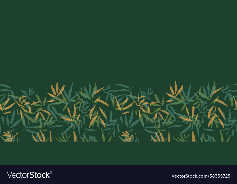 Bamboo frame border seamless pattern