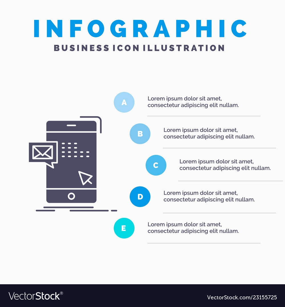 Bulk dialog instant mail message infographics vector image Bulk dialog instant mail message infographics