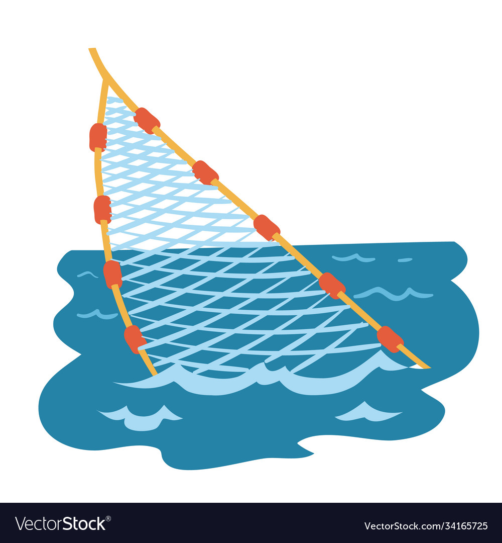 Cartoon fishing net