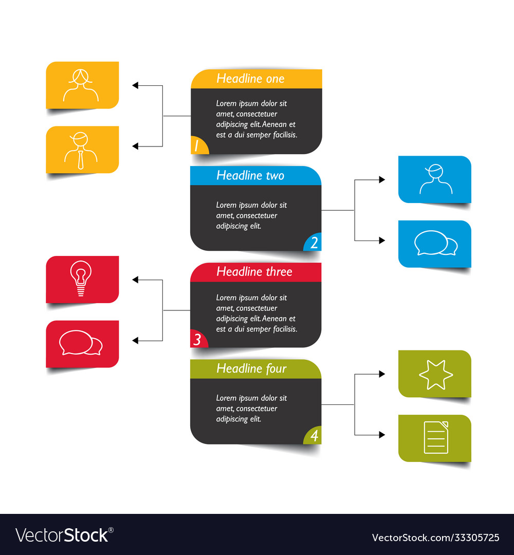 Flowchart diagram scheme infographic element