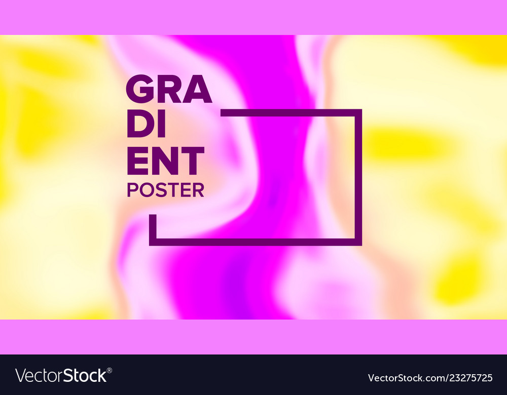 Gradient fluid background colorful vector image Gradient fluid background colorful