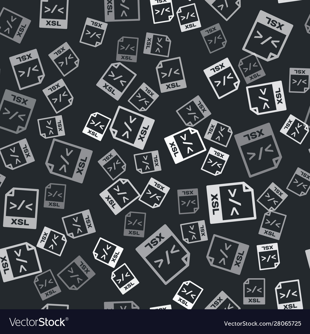 Grey xsl file document download button icon