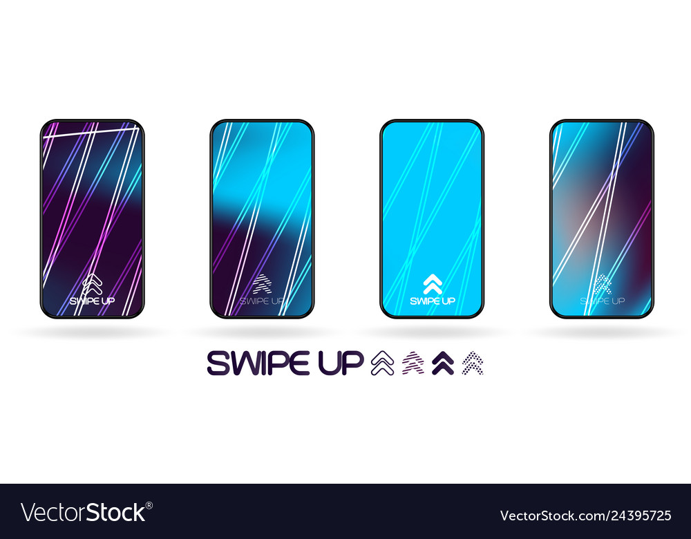Neon Swipe Up Gradient Backdrop