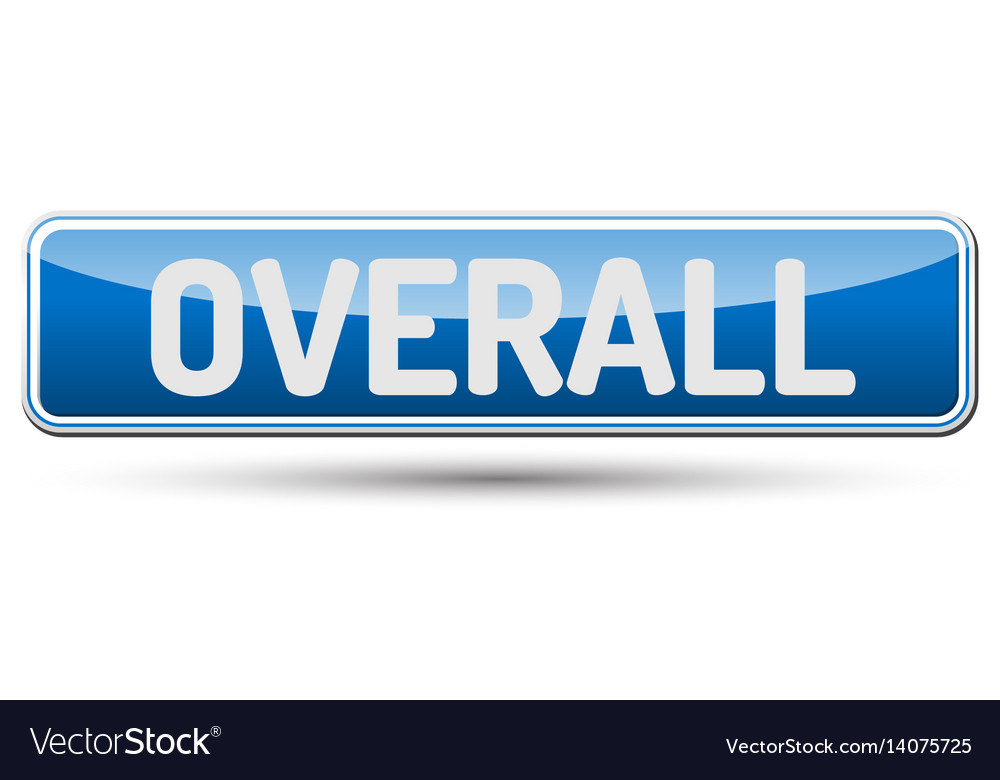 Overall - abstract beautiful button with text