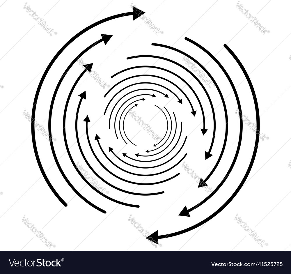 Random Kreiszyklus Pfeilelement Spirale Vector Image Random Kreiszyklus Pfeilelement Spirale
