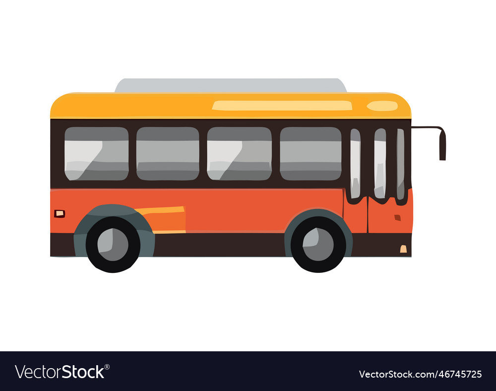 Tour bus traffic adventure Royalty Free Vector Image