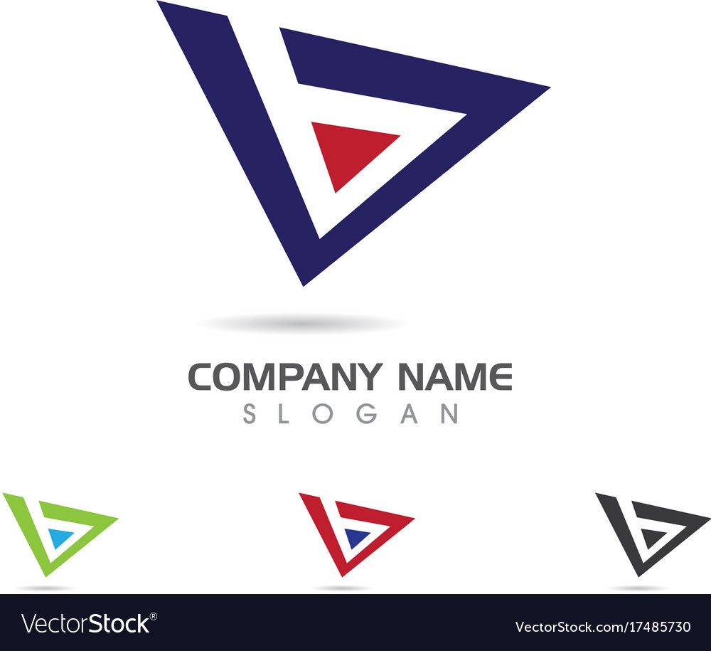 Business finance professional logo Royalty Free Vector Image