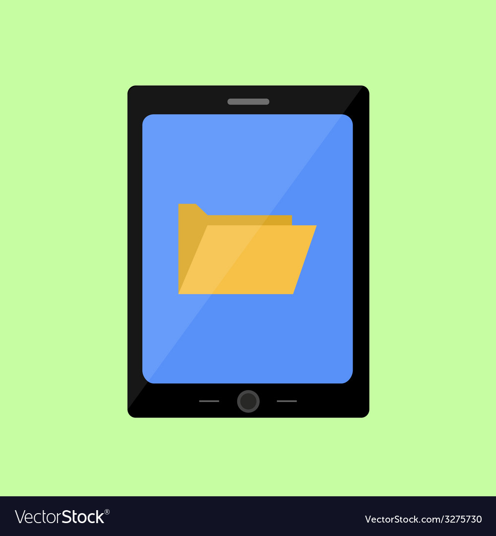 Flat style touch pad with folder
