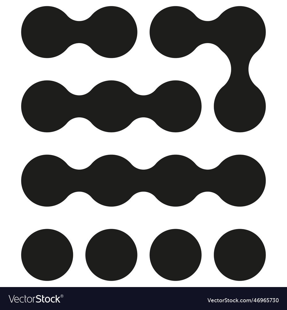 Metaball connected dots circles pattern texture vector image Metaball connected dots circles pattern texture
