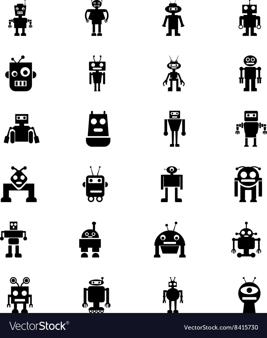 Robots icons 4