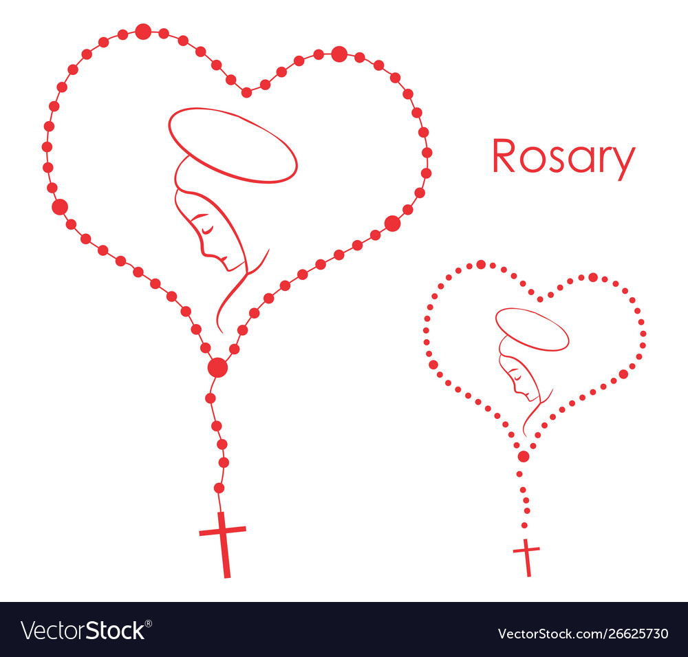 Rosary Royalty Free Vector Image - VectorStock