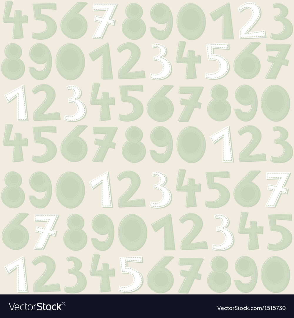 Turquoise number pattern