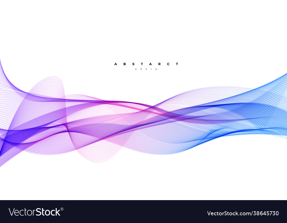 Wave element with abstract violet lines