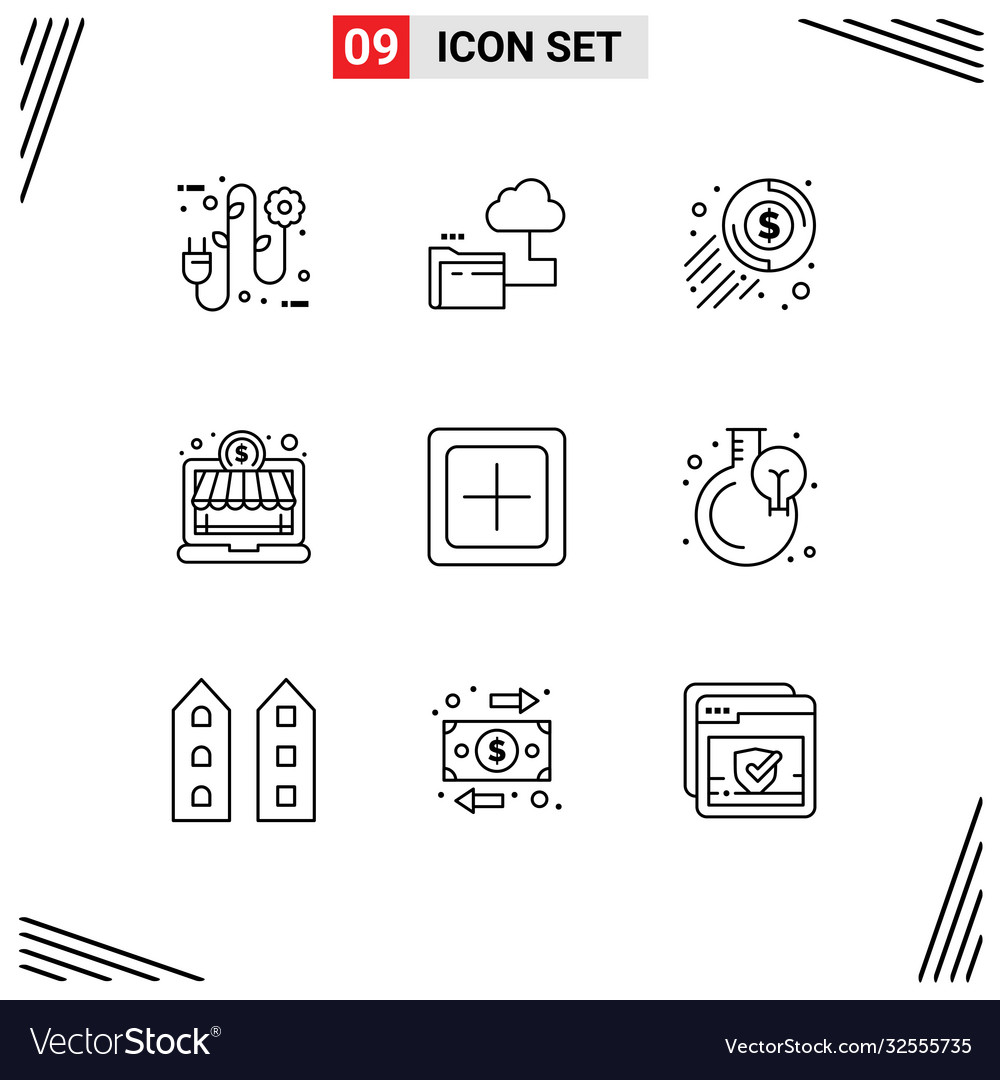 9 universal outlines set for web and mobile