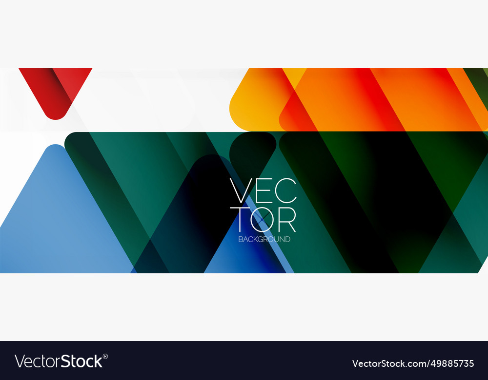 Abstract background color transparent triangles Vector Image Abstract background color transparent triangles