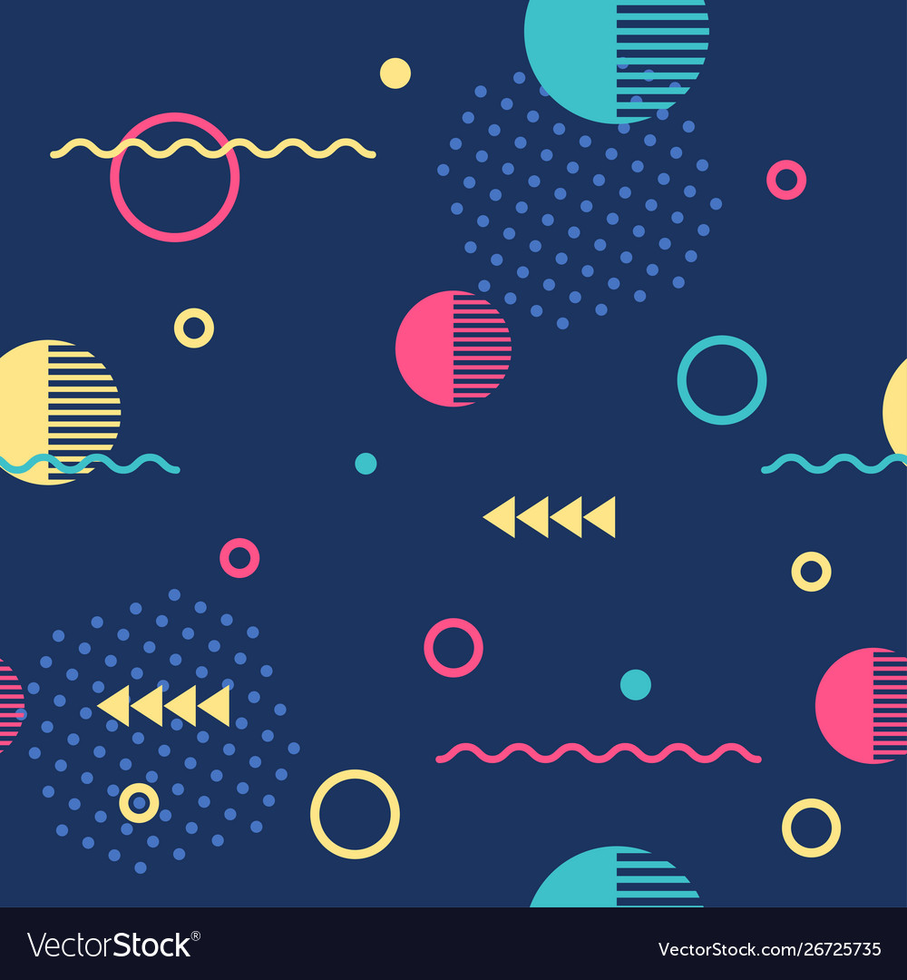 Abstract geometric seamless pattern