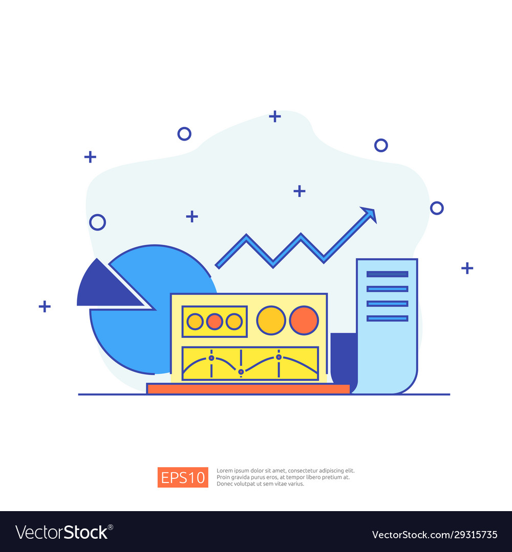 Accounting document data report concept