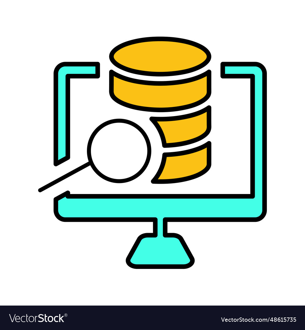 Big data analysis icon