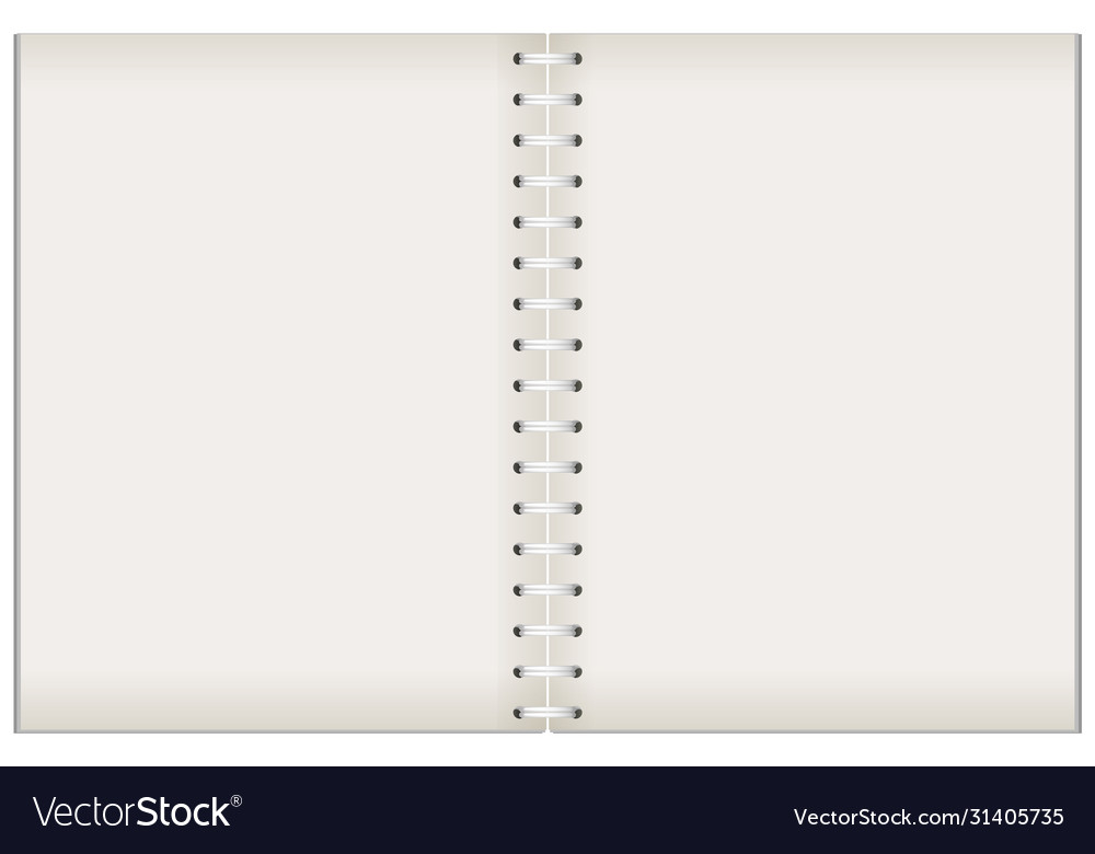 Blank notebook template background